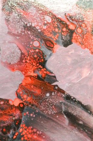 mes créations technique pouring acrylique peinture